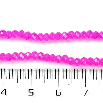 Baking Electroplate Glass Beads Strands X-DGLA-A039-J2MM-B24-1