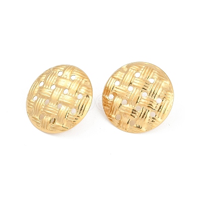 Ion Plating(IP) 304 Stainless Steel Stud Earring Findings EJEW-M094-02G-1