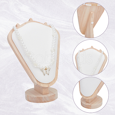 Wooden Necklace Display Stands NDIS-WH0003-024-1