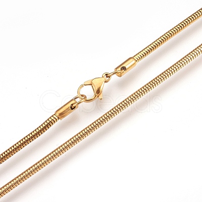 304 Stainless Steel Necklaces NJEW-G313-09G-1