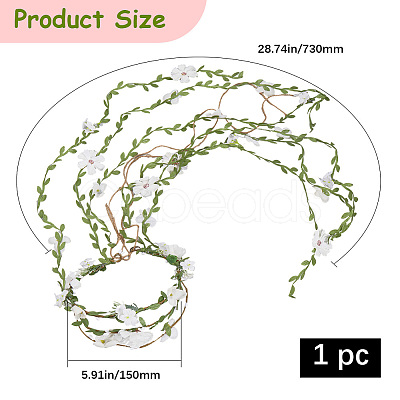 Cloth & Alloy & Plastic Headbands OHAR-WH20008-05B-1
