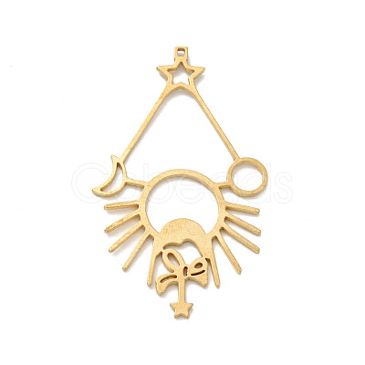 Brass Pendants KK-G423-20G-1