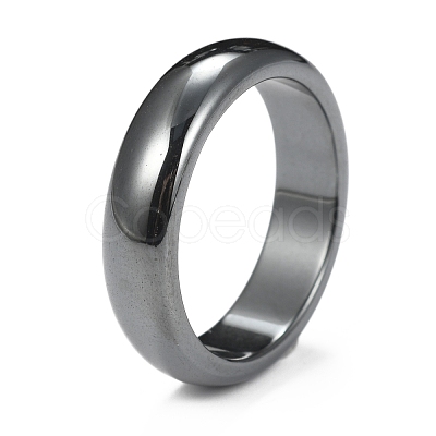 Non-Magnetic Synthetic Hematite Finger Rings RJEW-J005-03-1