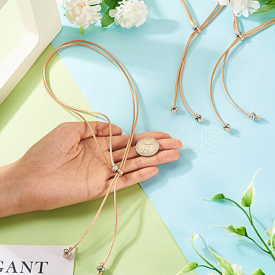 Waxed Polyester Cord Slider Necklace Making NJEW-TAC0018-03-1