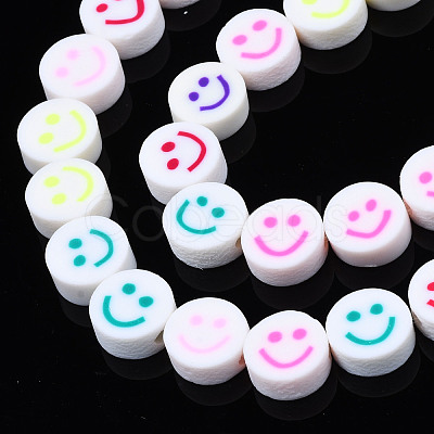 Handmade Polymer Clay Bead Strands CLAY-T020-28-1