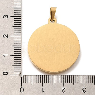 PVD Vacuum Plating 304 Stainless Steel Pendants STAS-U035-19G-03-1