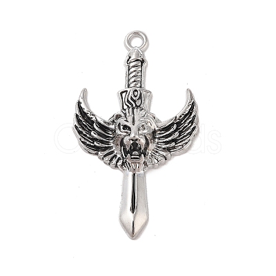 Alloy Enamel Big Pendants FIND-M021-07AS-03-1