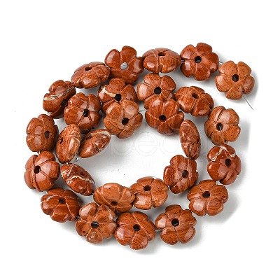 Natural Red Jasper Beads Strands G-H023-B04-01-1