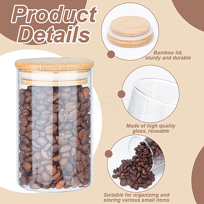 Transparent Glass Jar DIY-WH0060-23B-1
