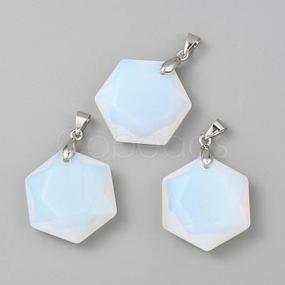 Faceted Gemstone Pendants G-F340-03-1