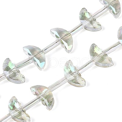 Electroplate Transparent Glass Beads EGLA-H112-05HP-03-1