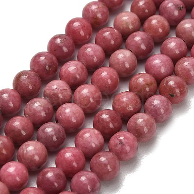 Natural Rhodonite Beads Strands G-F820-K06-6mm-1