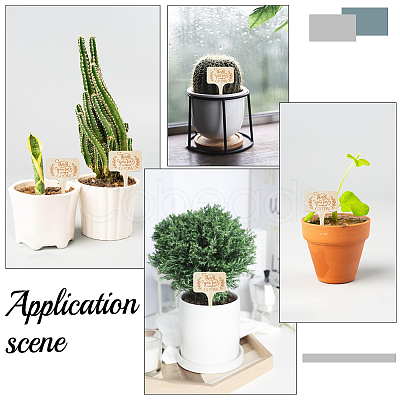 Wood Plant Labels DIY-GF0014-39A-1
