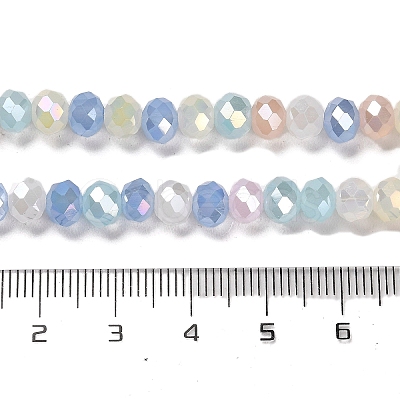 Imitation Jade Glass Beads Strands EGLA-D030-11-1