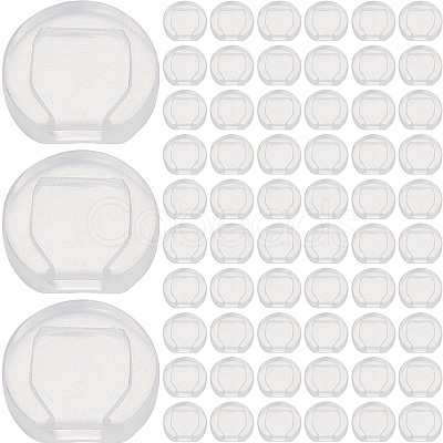 120Pcs Comfort Silicone Earring Pads KY-SP0001-04-1