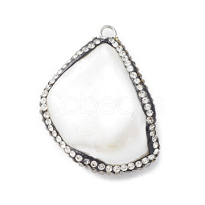 Natural Freshwater Shell Pendants SHEL-F005-08A-1