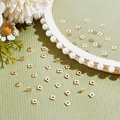 200Pcs Brass Beads KK-GO0001-75-1