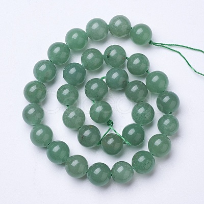 Natural Green Aventurine Beads Strands G-D855-09-6mm-1