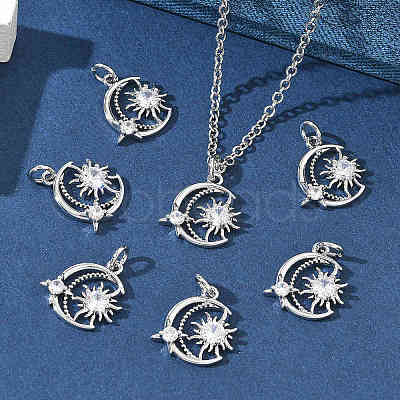 SHEGRACE Valentine's Day Brass Clear Cubic Zirconia Pendants XGRQ3K225-536P-1