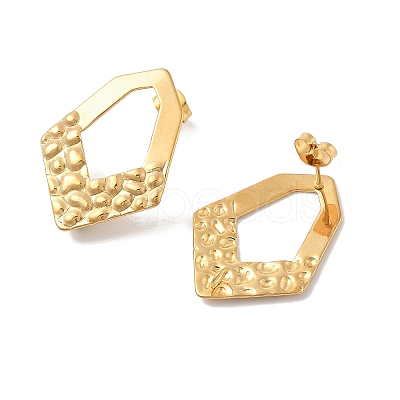 304 Stainless Steel Stud Earrings Findings LS-EJEW-R151-01G-06-1