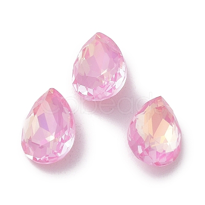 Glass Rhinestone Cabochons RGLA-G020-06B-123AM-1