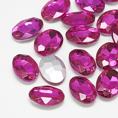 Pointed Back Glass Rhinestone Cabochons RGLA-T080-13x18mm-09-1