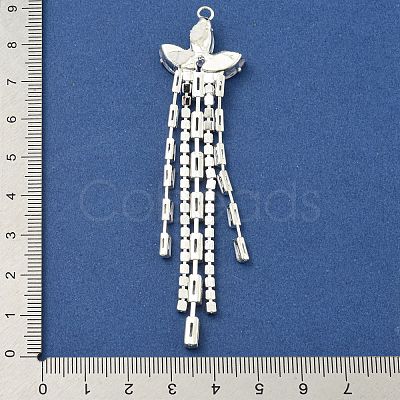 Brass Rhinestone Pendants KK-I715-13S-01-1