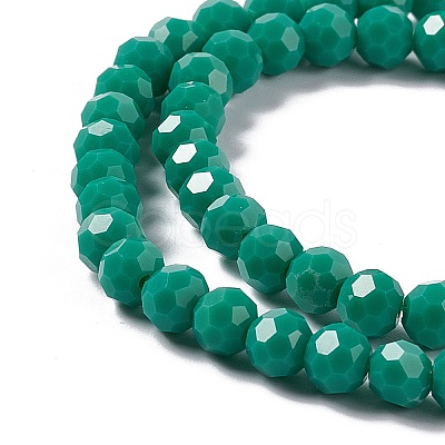 Faceted(32 Facets) Glass Beads Strands LS-EGLA-J042-36B-11-1