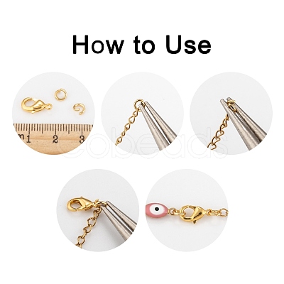 Zinc Alloy Lobster Claw Clasps E103-G-1