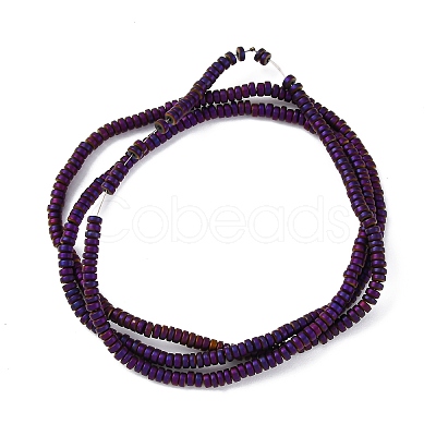 Electroplated Non-magnetic Hematite Beads Strands G-P571-A01-01G-1