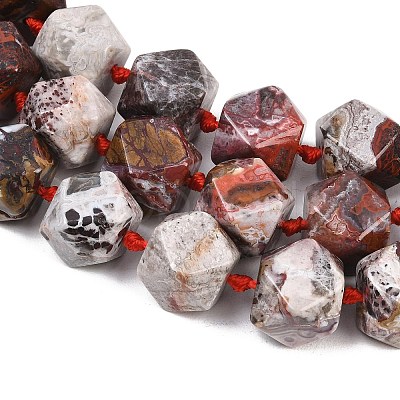 Natural Mexican Agate/Crazy Lace Agate Beads Strands G-B187-A01-01-1