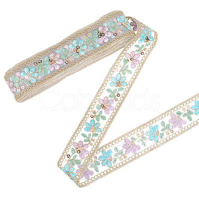 Ethnic Polyester Ribbon OCOR-WH20005-40B-04-1