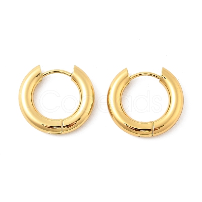 202 Stainless Steel Huggie Hoop Earrings EJEW-O087-08O-G-1