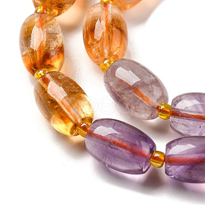 Natural Ametrine Beads Strands G-L610-C03-03-1