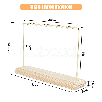 Wood Earring Displays EDIS-WH0021-08-1