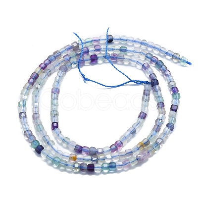 Natural Fluorite Beads Strands G-P457-B01-45-1