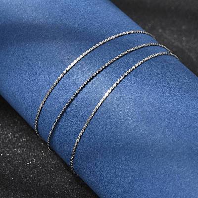 12Pcs 304 Stainless Steel Serpentine Chain Necklaces for Men Women NJEW-H093-19P-02-1