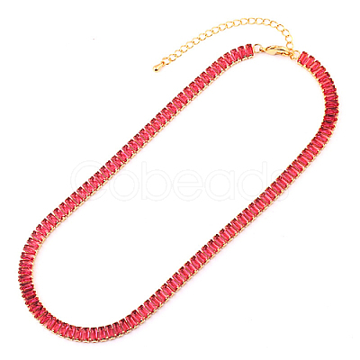 Cubic Zirconia Classic Tennis Necklace HW0475-04-1