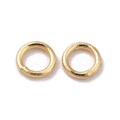 Brass Soldered Closed Jump Rings X-KK-G465-26G-1