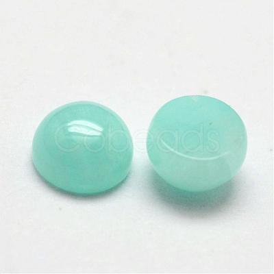 Dome Natural Amazonite Cabochons G-O146-02A-1