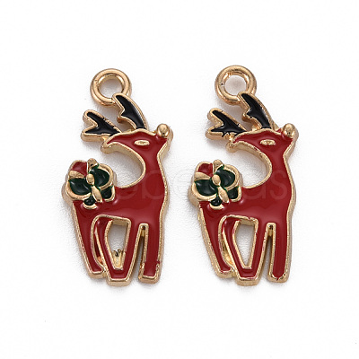 Alloy Enamel Pendants ENAM-S126-063-NR-1