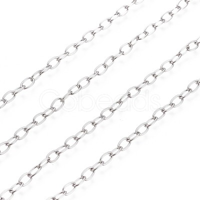 Tarnish Resistant 304 Stainless Steel Cable Chains CHS-L024-013A-1
