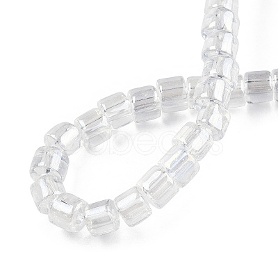 Transparent Glass Bead Strands X-GLAA-N047-09-E01-1