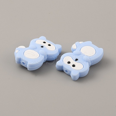 Food Grade Eco-Friendly Silicone Beads LS-SIL-WH0012-016A-1