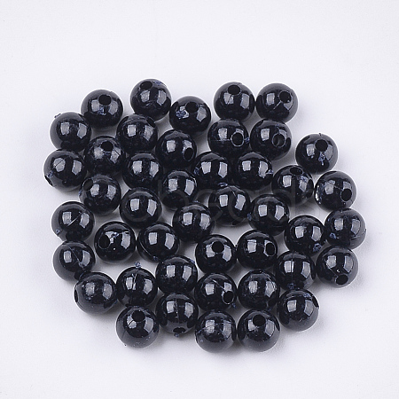 Opaque Plastic Beads X-KY-T005-6mm-616-1