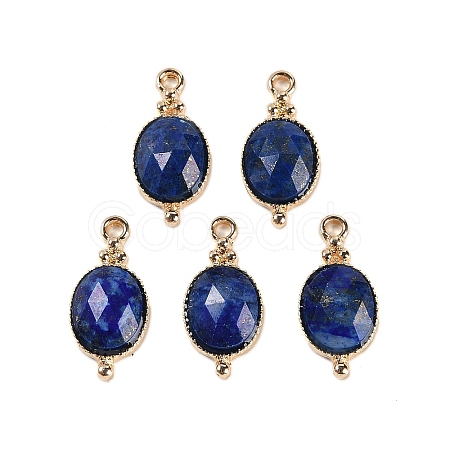 Natural Lapis Lazuli Faceted Pendans KK-L218-003G-07-1