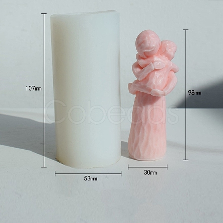 3D Aromatherapy Wax Candle Silicone Statue Mold PW-WG76606-01-1