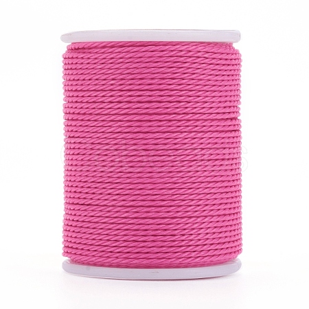 Round Waxed Polyester Cord YC-G006-01-1.0mm-19-1
