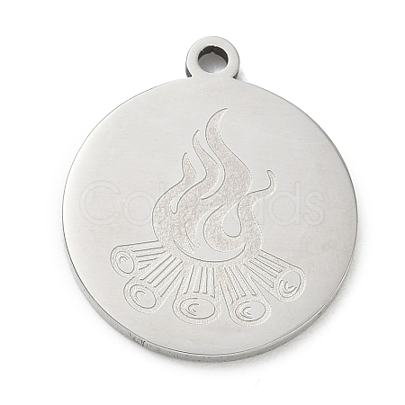 201 Stainless Steel Pendants SA-CBA3D3A-05P-10-1