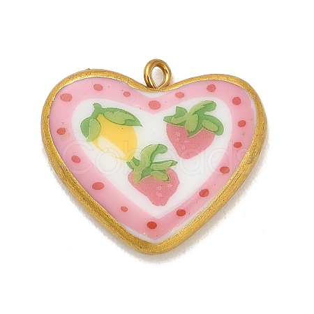 Printed Porcelain Pendants STAS-C183-03A-01-1